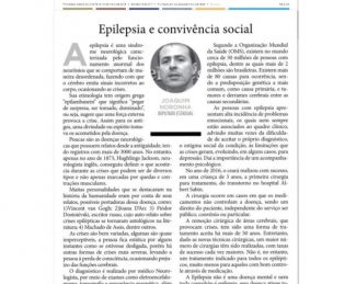 Epilepsia e a convivência social; confira o artigo do deputado Joaquim Noronha sobre o tema