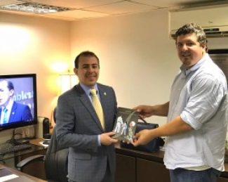 Presidente da FECJU visita deputado Joaquim Noronha